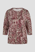 Maglia Snake Print – Bordeaux