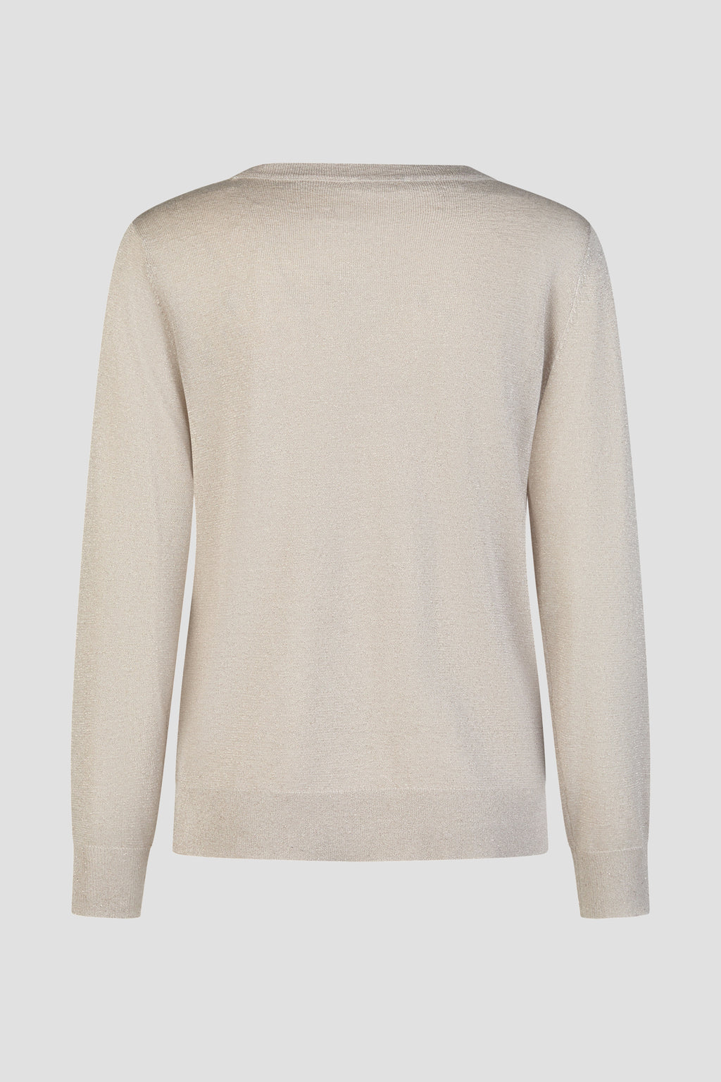 Maglione in Maglia Lurex con Cut-Out – Sabbia