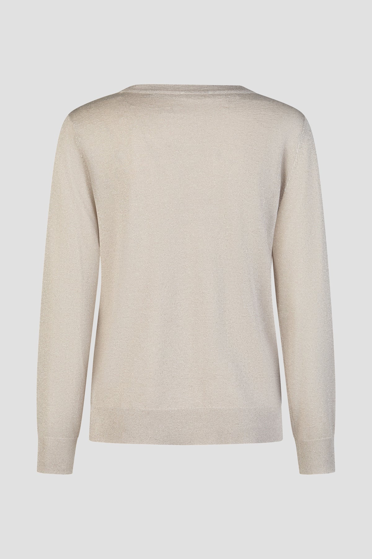 Maglione in Maglia Lurex con Cut-Out – Sabbia