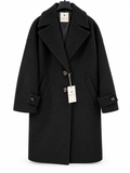 Cappotto 7/8 oversize in misto lana