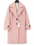 Cappotto 7/8 oversize in misto lana
