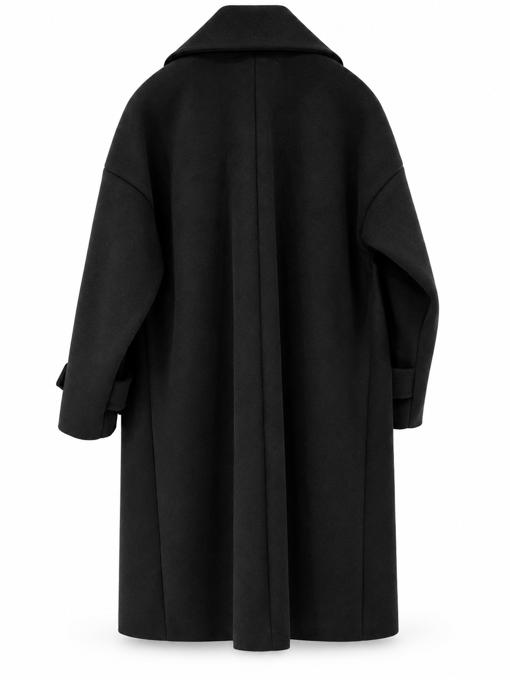 Cappotto 7/8 oversize in misto lana