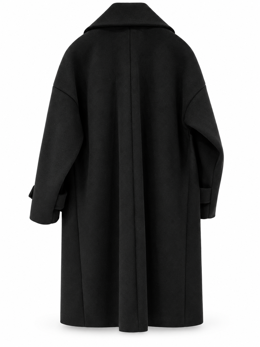 Cappotto 7/8 oversize in misto lana