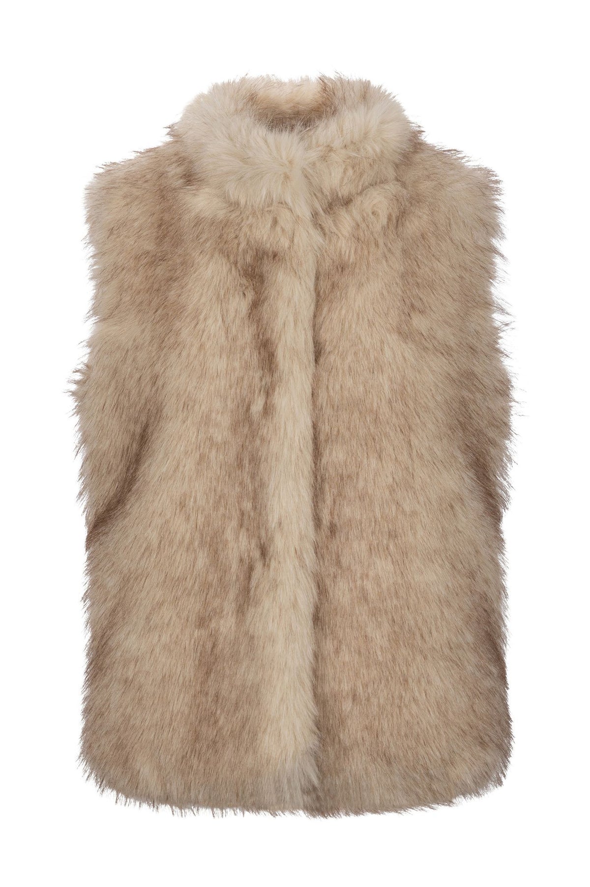 Gilet in Pelliccia Beige
