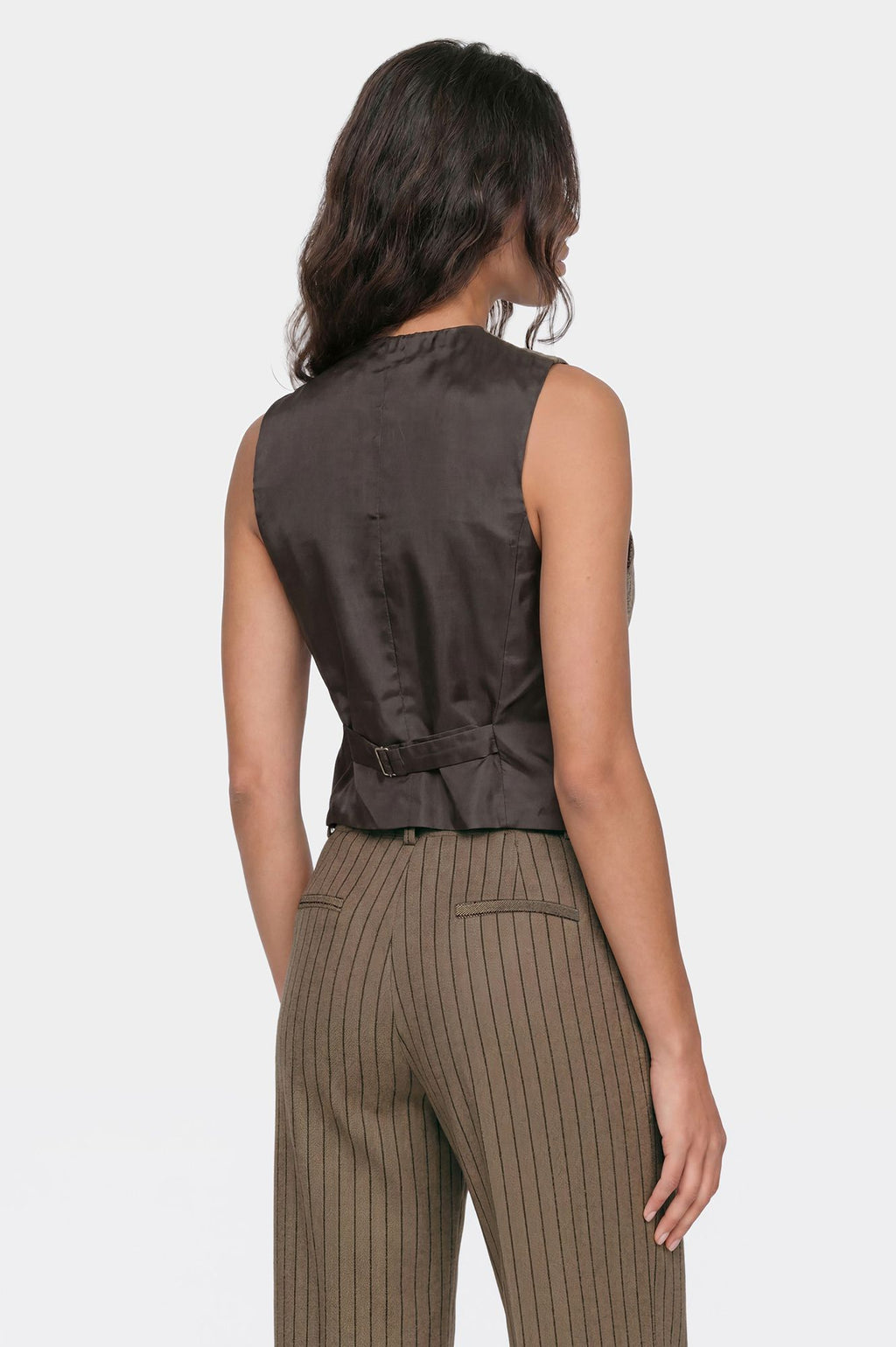 Gilet chevron con lurex