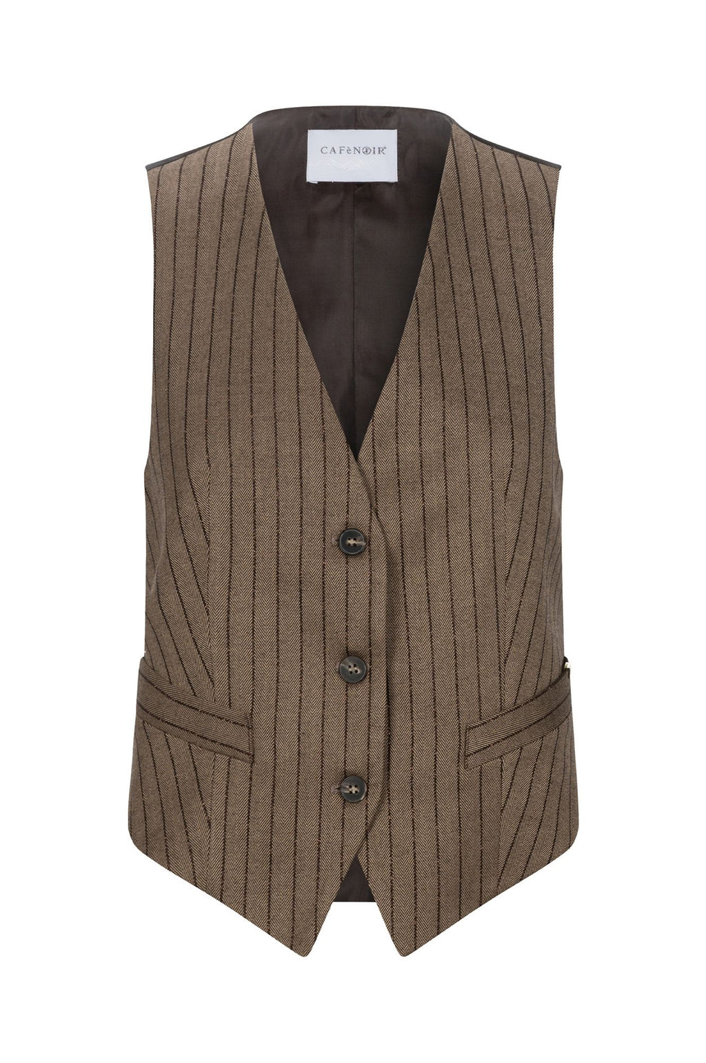 Gilet chevron con lurex