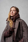 Giacca Doppiopetto in Tweed Spigato Marrone