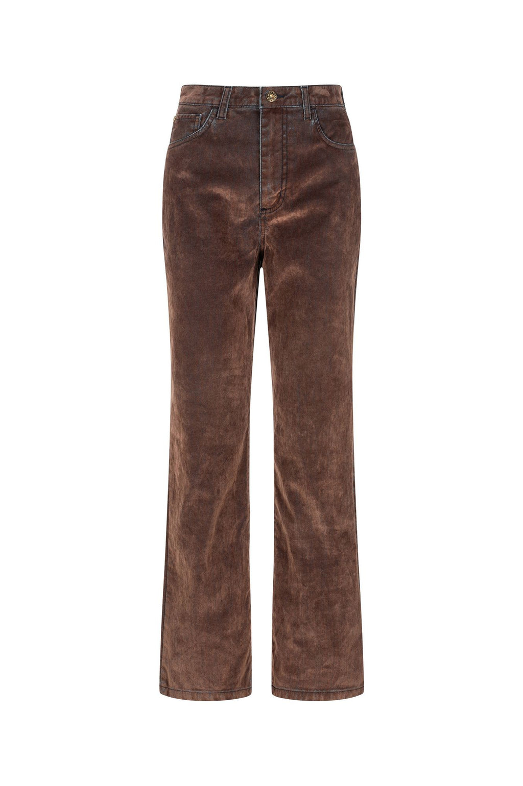 Jeans in Velluto Vintage Marrone