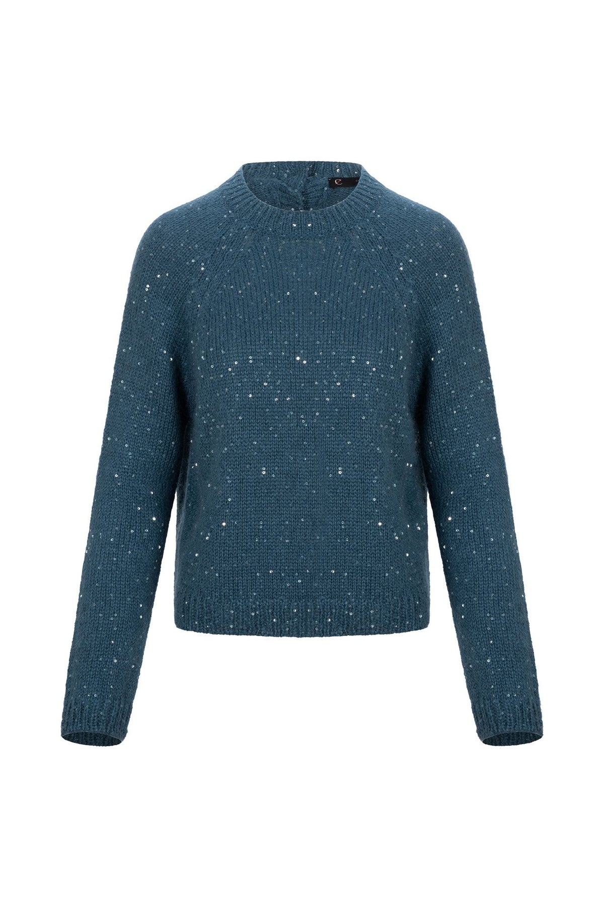 Maglione con Paillettes Teal