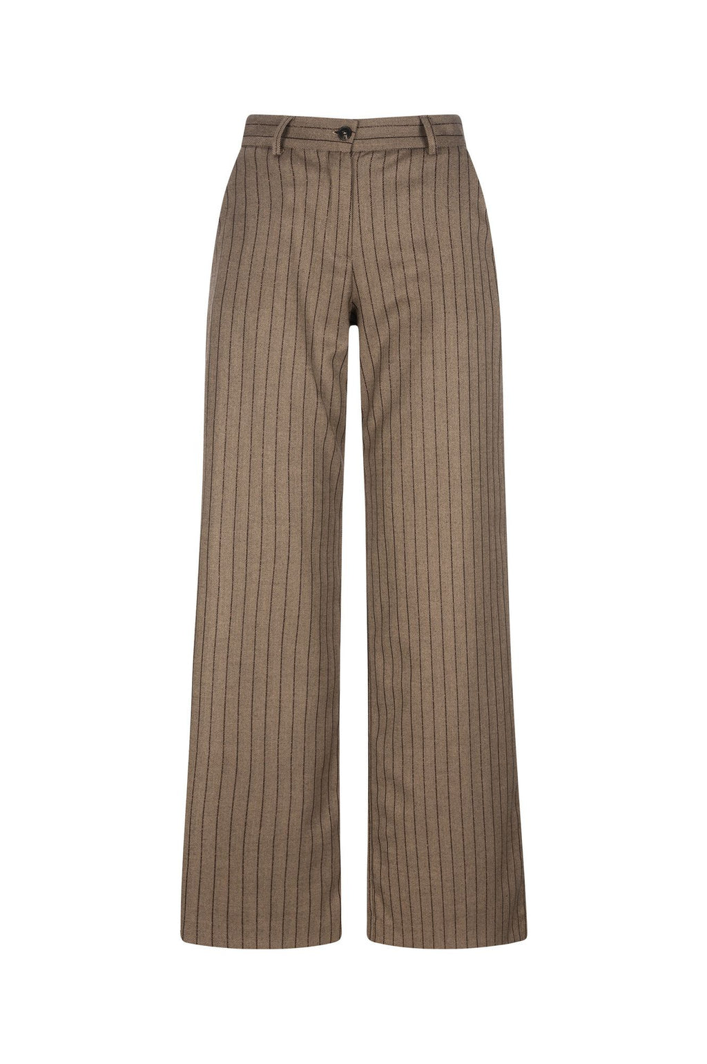Pantalone ampio chevron a righe con lurex