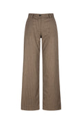 Pantalone ampio chevron a righe con lurex