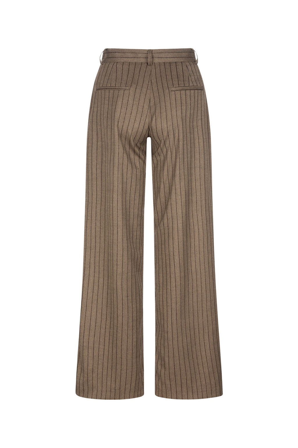 Pantalone ampio chevron a righe con lurex